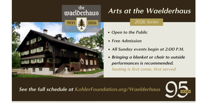 2026 Arts at the Waelderhaus Series | Check Out the Full Schedule