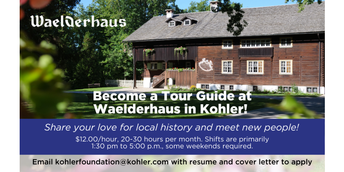 Become a Tour Guide at Waelderhaus!